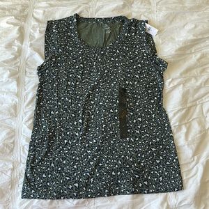 NWT green leopard print banana republic